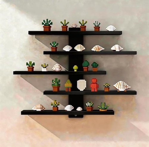 Drill wall shelf 5 - no, 5-tier